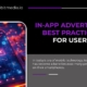 In-app advertising for user practice