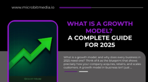 Growth model guide 2025 – what is a growth model in business explained with green upward arrow graph