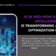 AI in ASO – artificial intelligence transforming app store optimization in 2025 with futuristic digital design