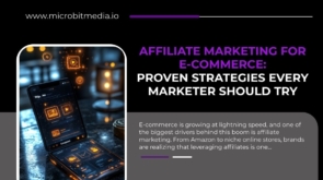 Affiliate marketing for e-commerce strategies – smartphone screen with digital icons representing online sales and marketing growth