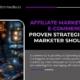 Affiliate marketing for e-commerce strategies – smartphone screen with digital icons representing online sales and marketing growth