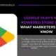 Google Play AI-powered store listings blog cover showing Play Store logo and marketing insights